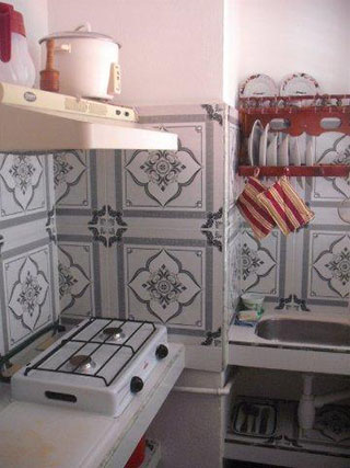 Cocina de la Casa Sanjor en Vedado, la Habana